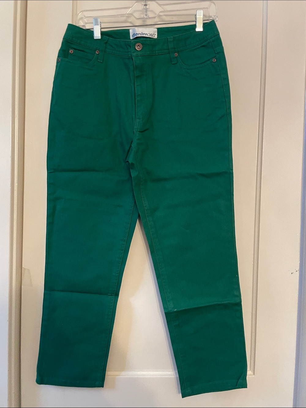 Vintage Denim 24/7 Women Straight Leg Jeans - Green